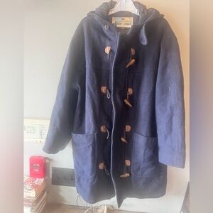 Aeropostale Dark Blue Toggle Trench Coat